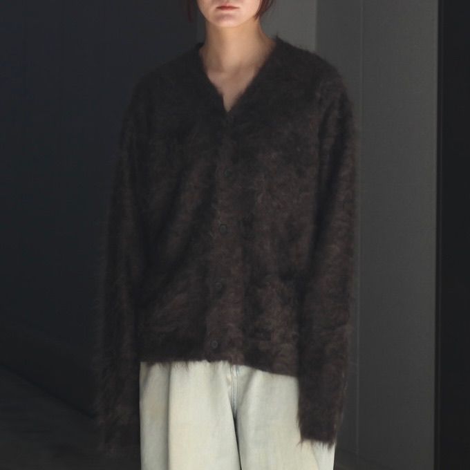 【残り一点】Cashmere Shaggy Knit V Neck Cardigan