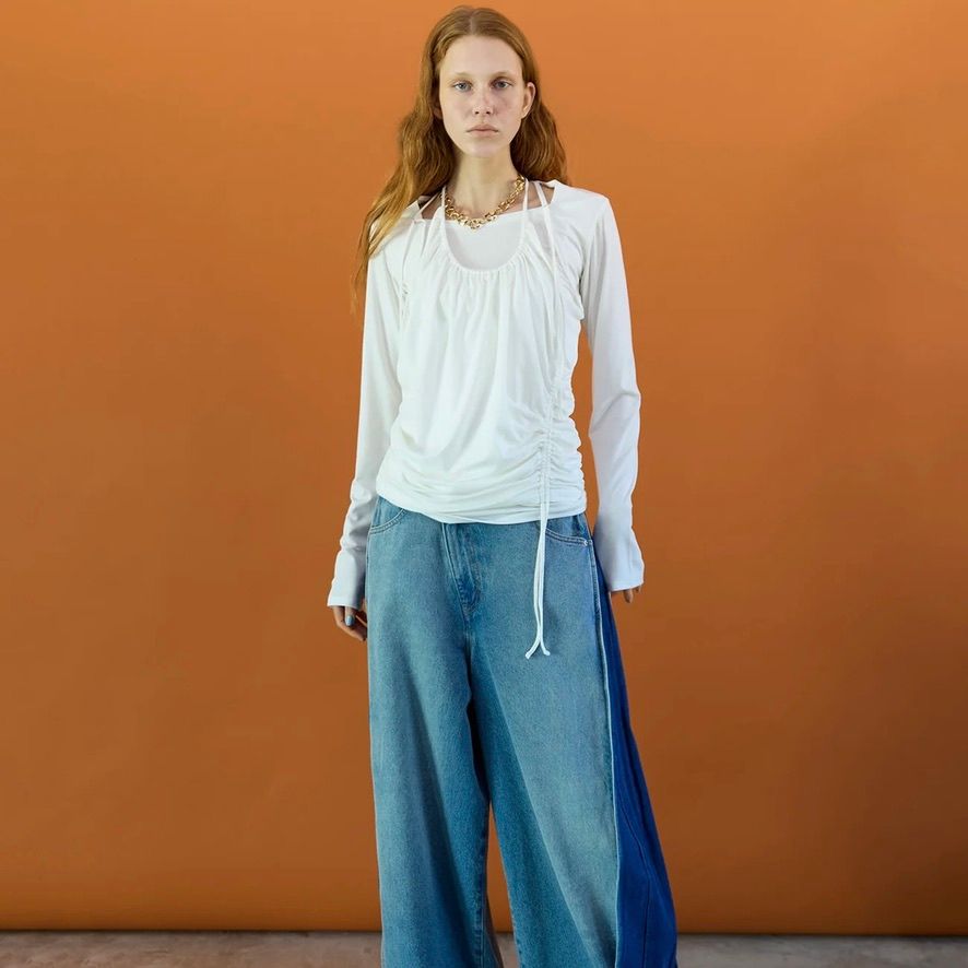 【残り一点】ホルターネックレイヤードトップス