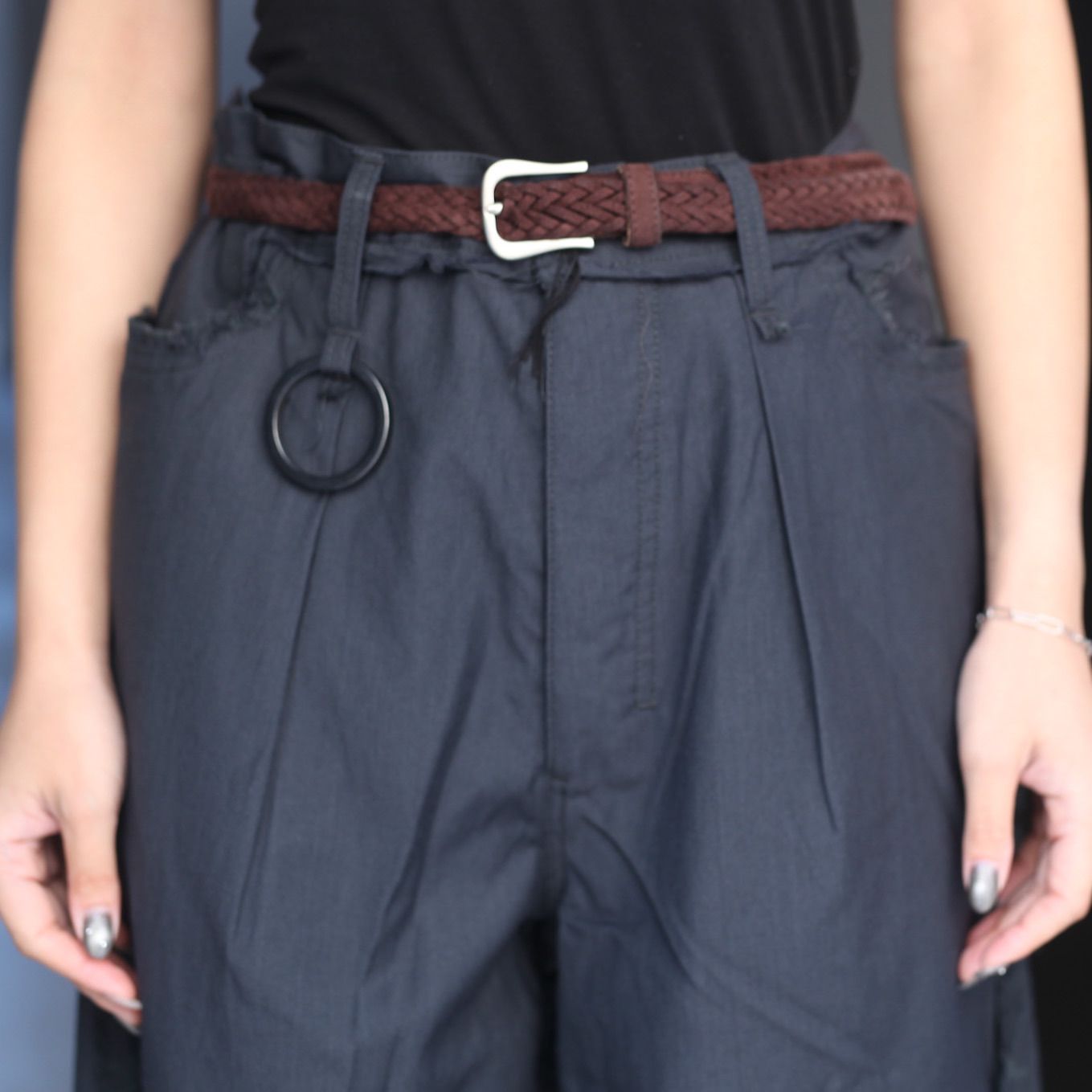【残り一点】Slash Seam Twist Wide Trousers(VIRGIN WOOL)