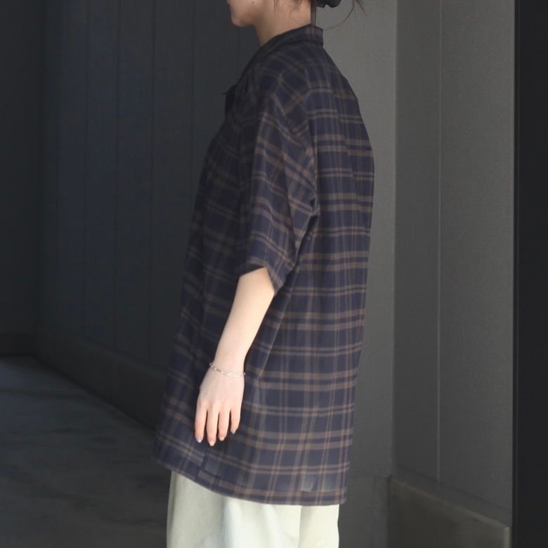 【残り一点】シアーコットンオープンカラーS/Sシャツ