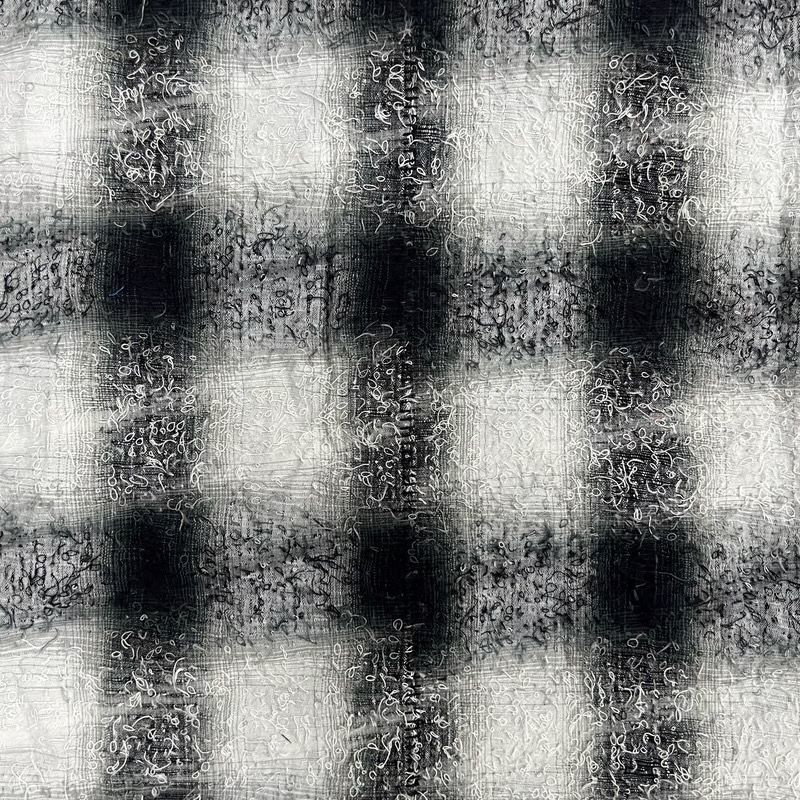 【残り一点】Shaggy Ombre Ribbon Shirt(DRUNK)