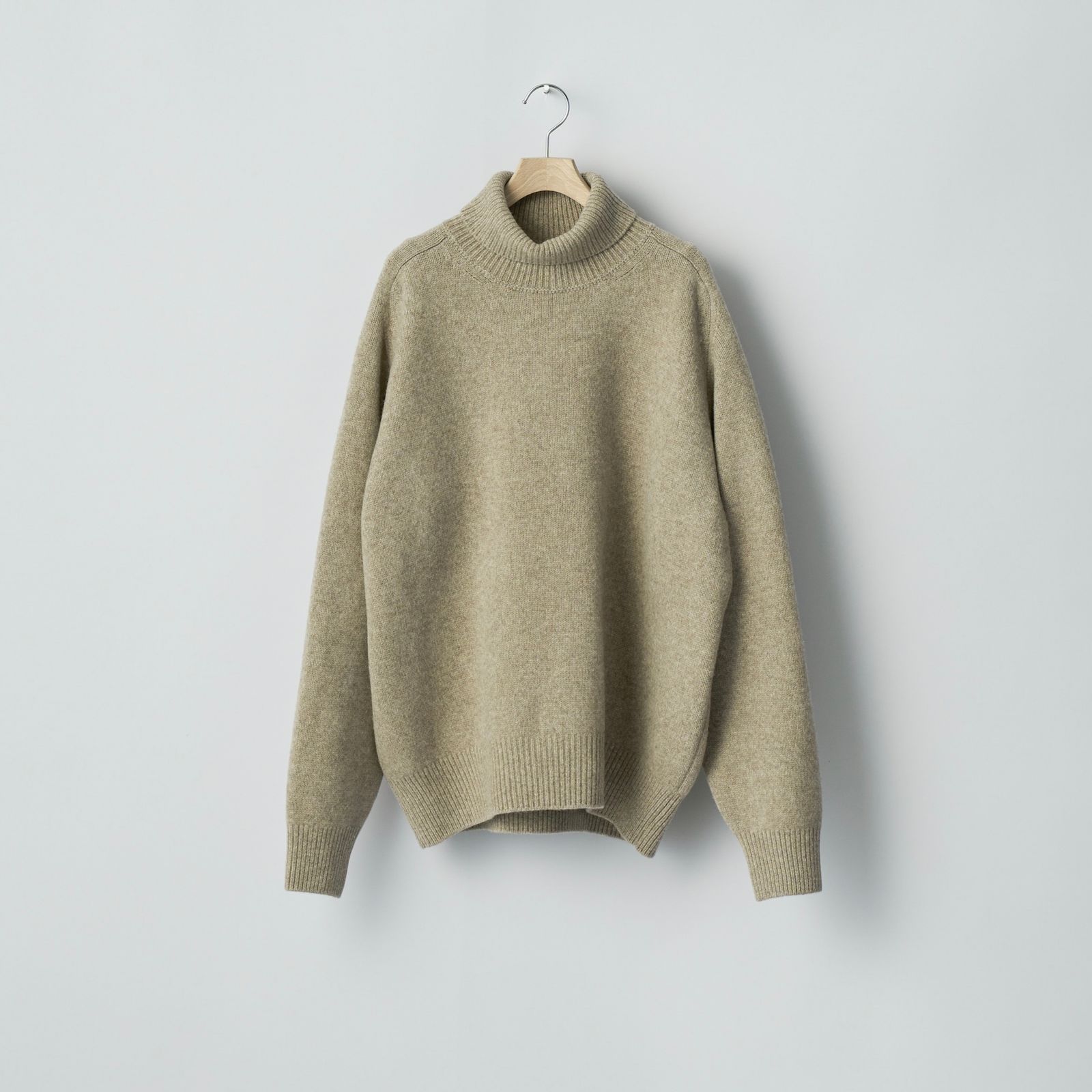 【残り一点】Extra Fine Wool Warm Knit Turtle Neck LS