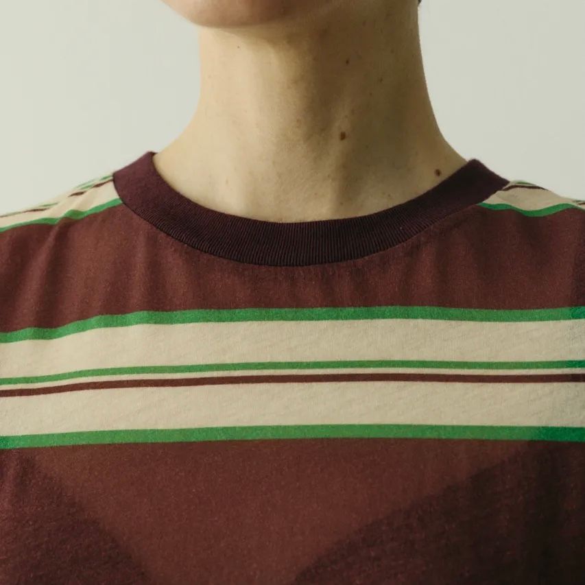 【残り一点】Border Half Tops