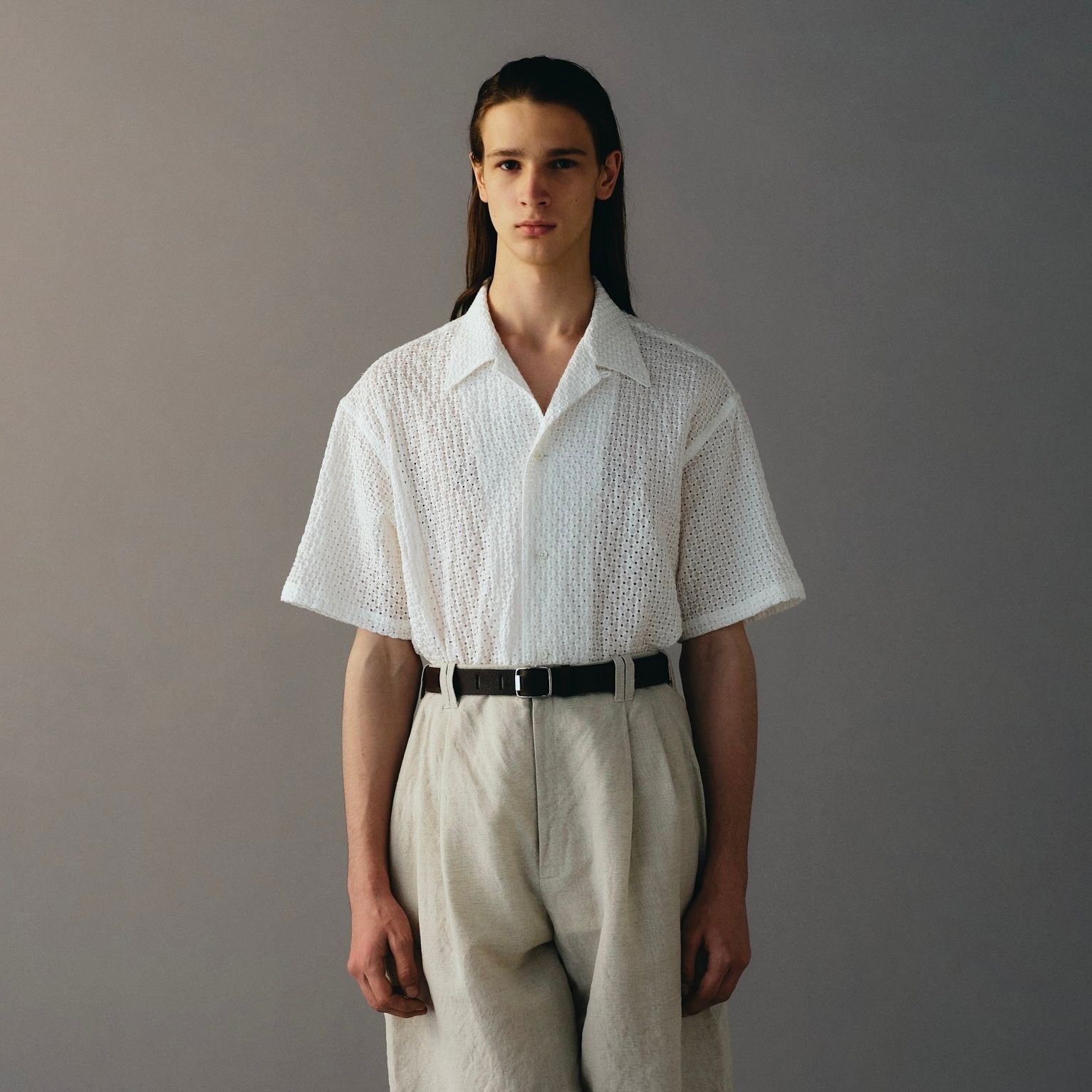 YOKE - 【残り一点】Embroidery Open Collar Shirt | ACRMTSM ONLINE STORE