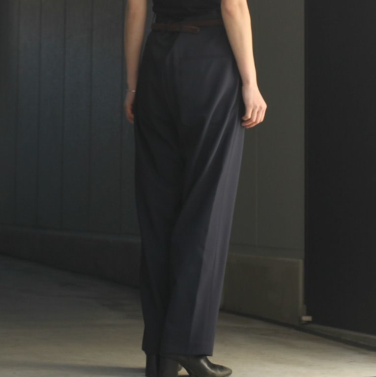 【残り一点】High Twist Wool Wide Pants