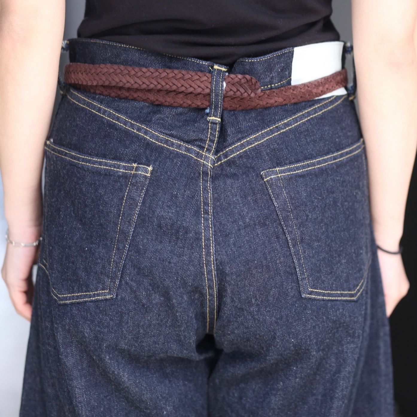ssstein - 【残り一点】Deformation Wide Eco Denim Jeans ssstein - 【残り一点】Deformation Wide Eco Denim Jeans
