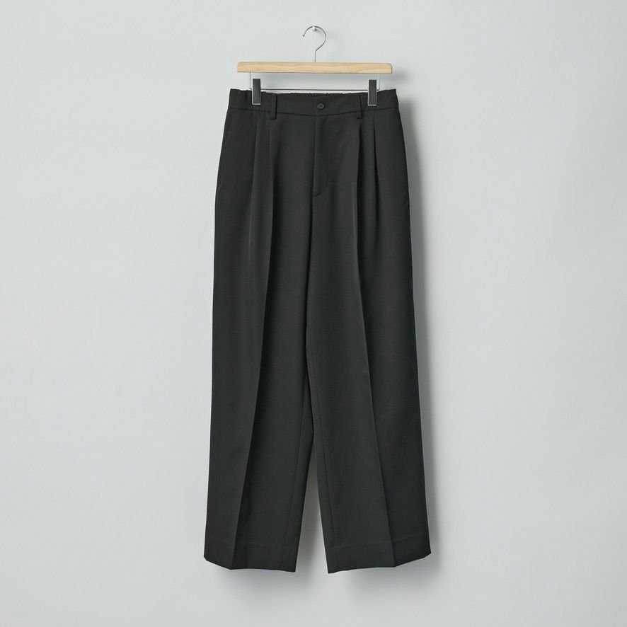 【残りわずか】Easy Long Wide Trousers(2/90 WOOL GABARDINE)
