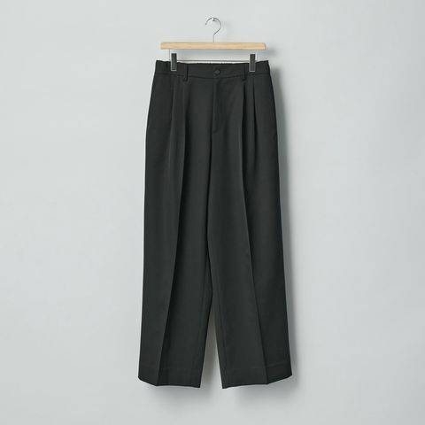 【再販売通知受付可能】Easy Long Wide Trousers(2/90 WOOL GABARDINE)