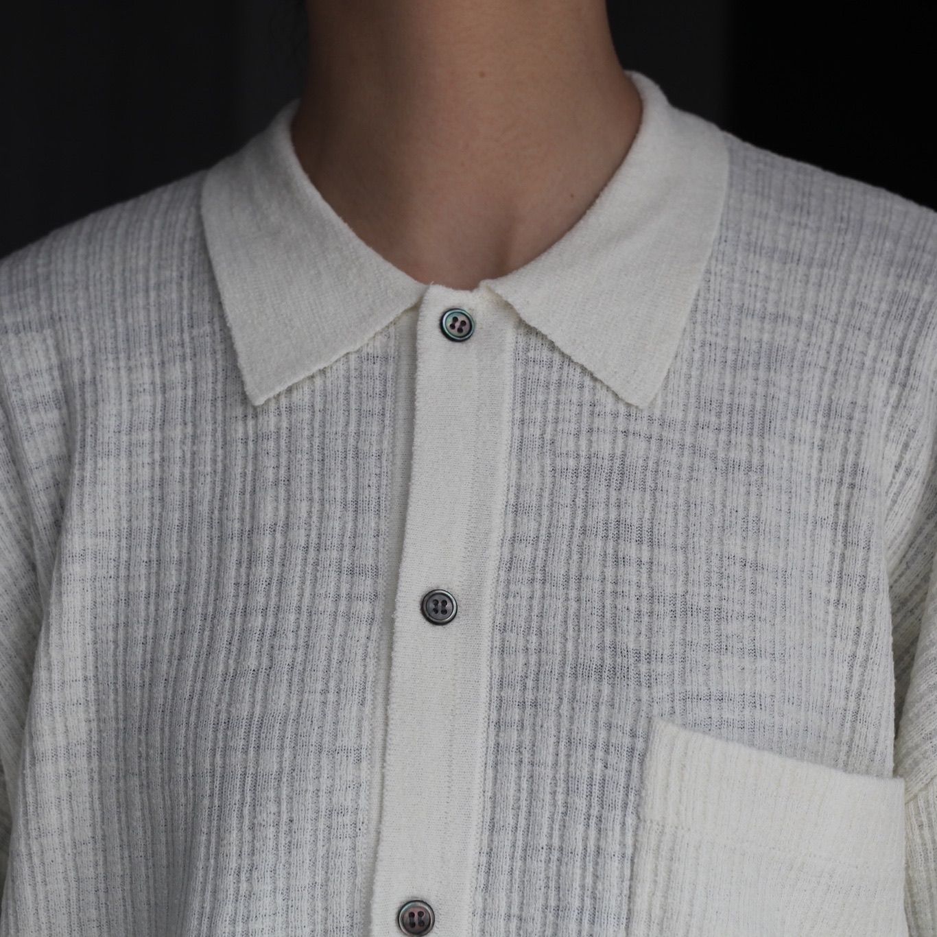 【残りわずか】Crepe Knit Shirt