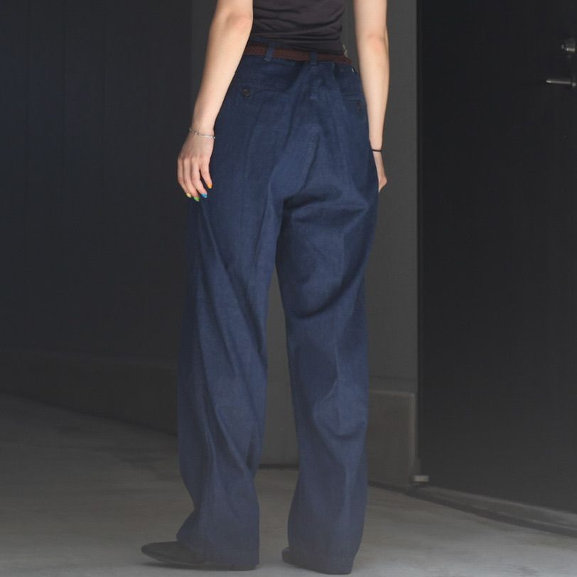 orSlow - 【残り一点】Two Tuck Denim Wide Trousers | ACRMTSM ONLINE STORE