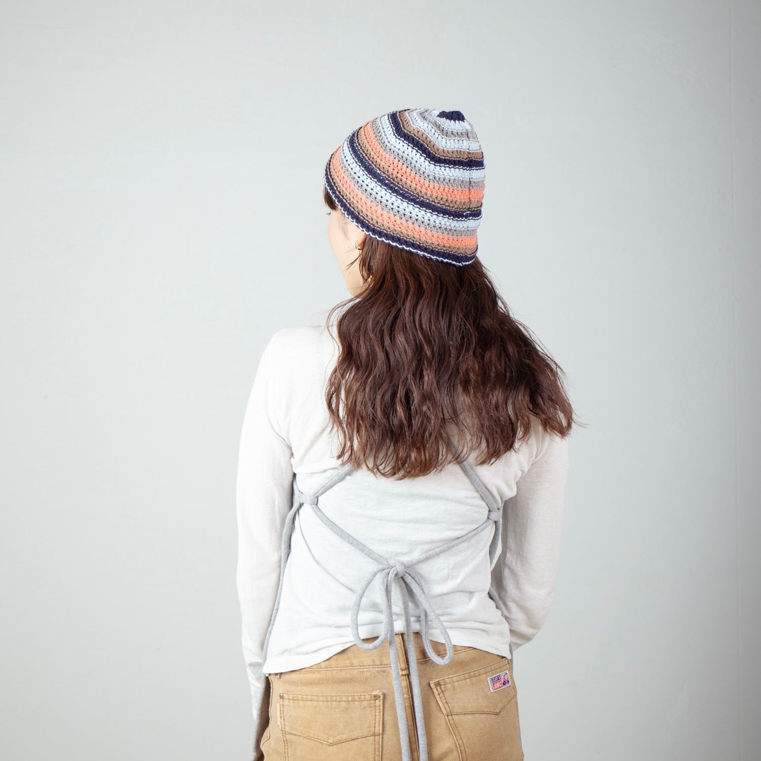 【残り一点】Multi Border Knit Hat