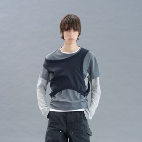 【残り一点】Panelled Multi Layerd T-Shirt