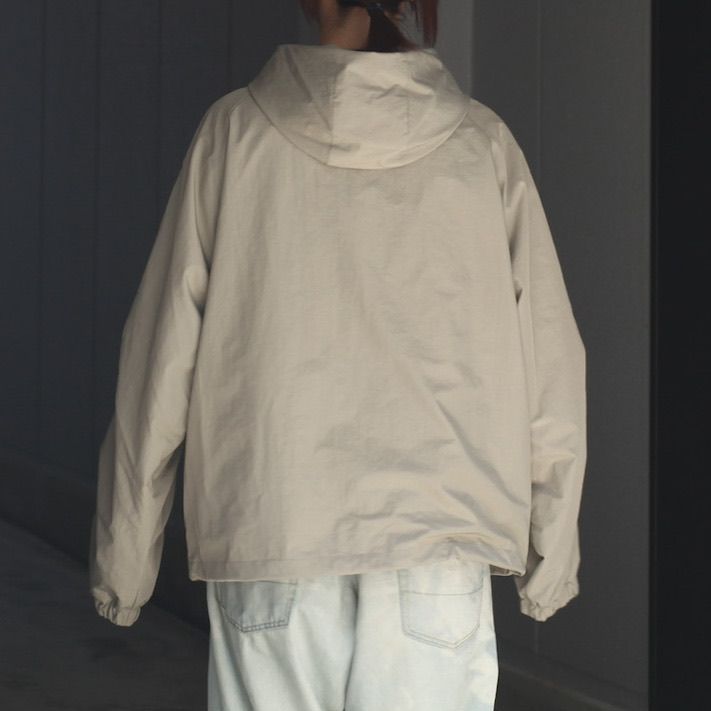 【残り一点】Nylon Twill Hooded Zip Up Jacket