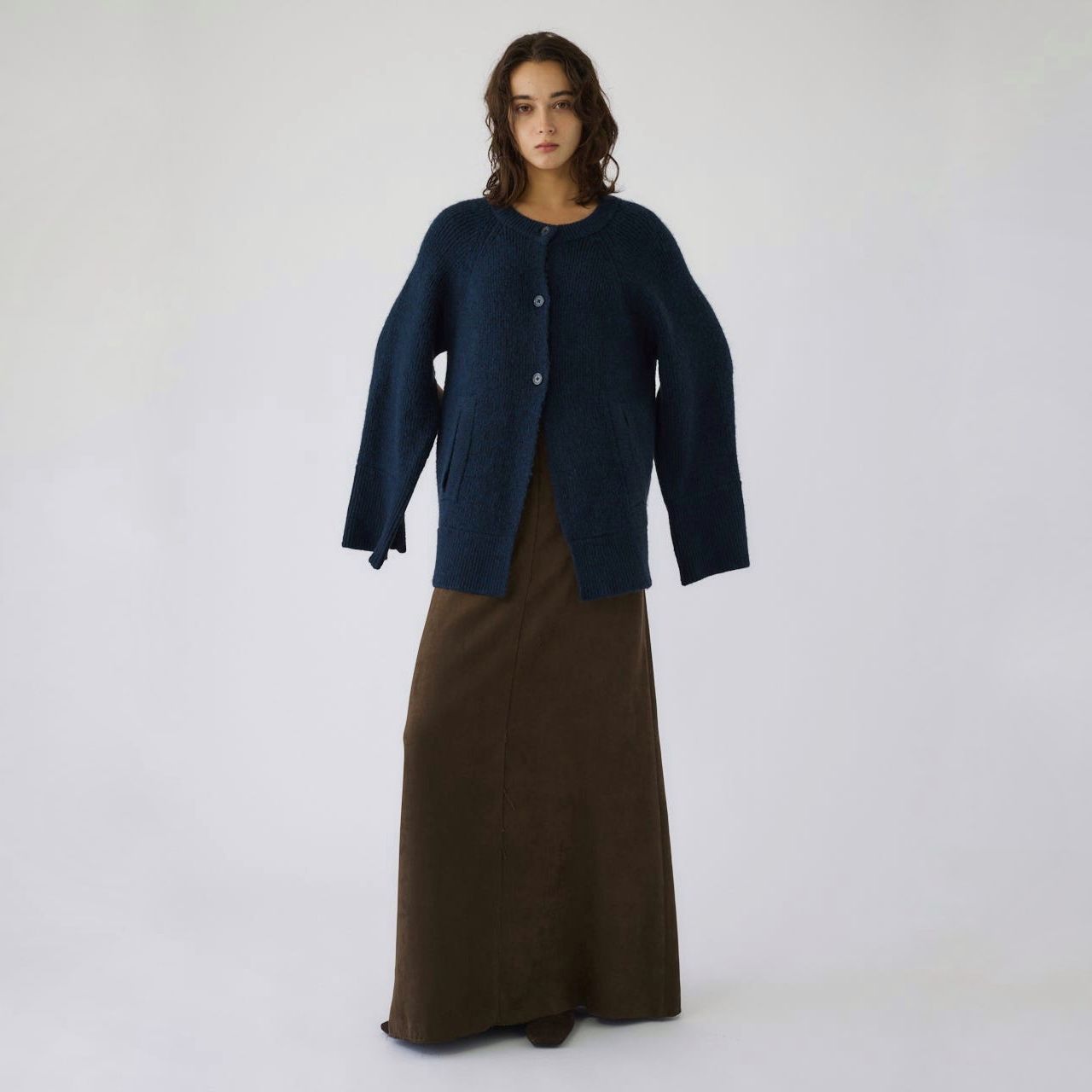 【残り一点】Poncho Like Raglan Knit C/D