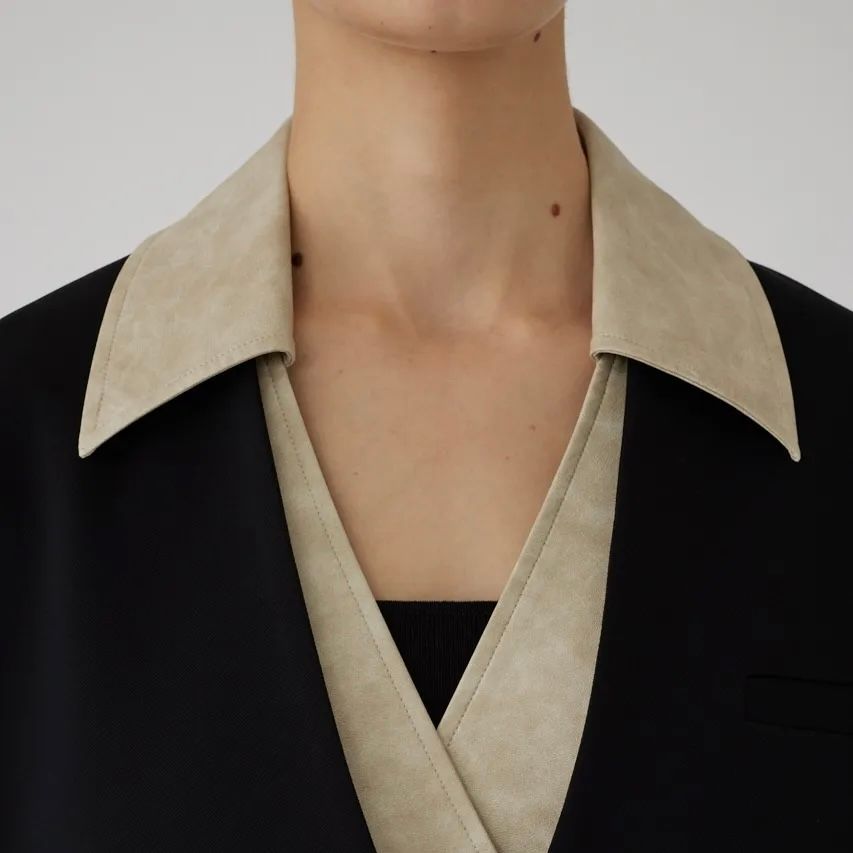【残り一点】Collarless Padded JK