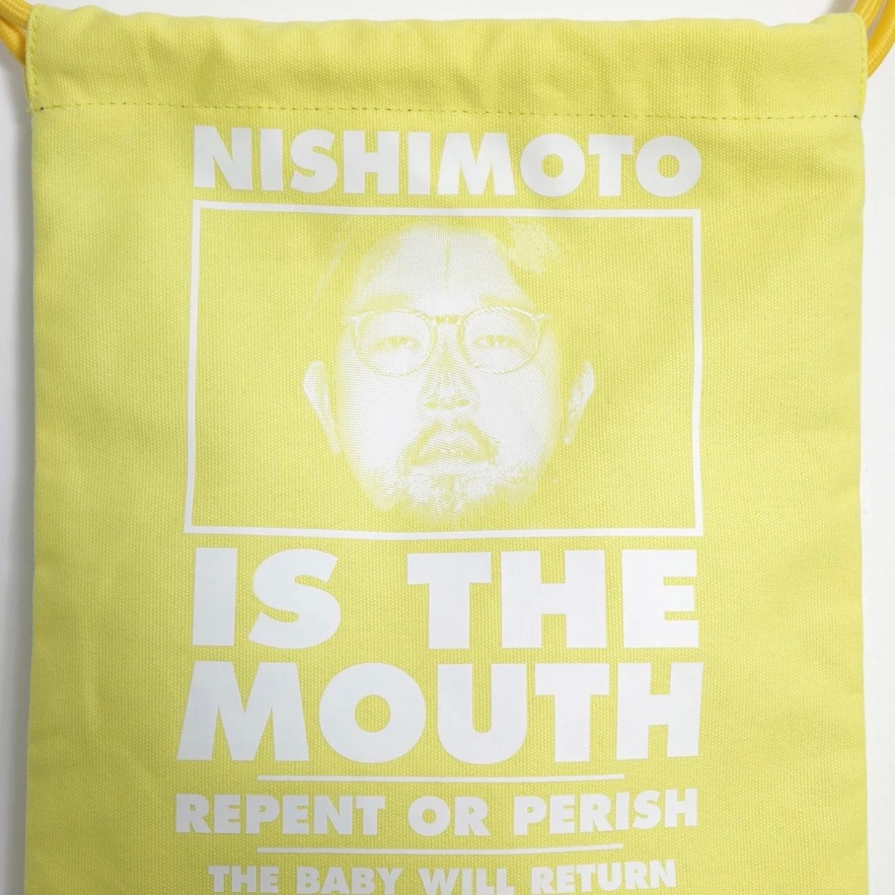 【残り一点】Big Drawstring Bag(YELLOW)