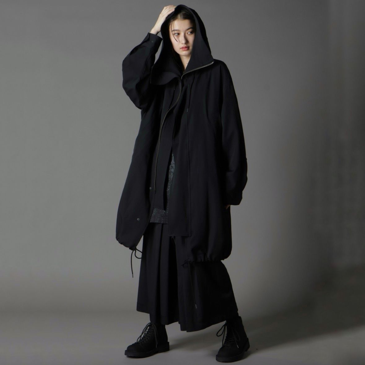【残り一点】High Neck Hooded Mods Coat