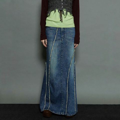 【残り一点】Cellulose Denim Maxi Skirt