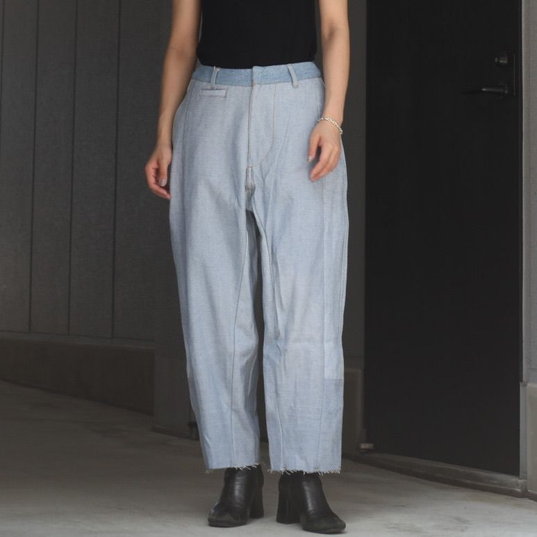 SEEALL - 【残り一点】Reconstructed Super Baggy Slacks Denim_1(S