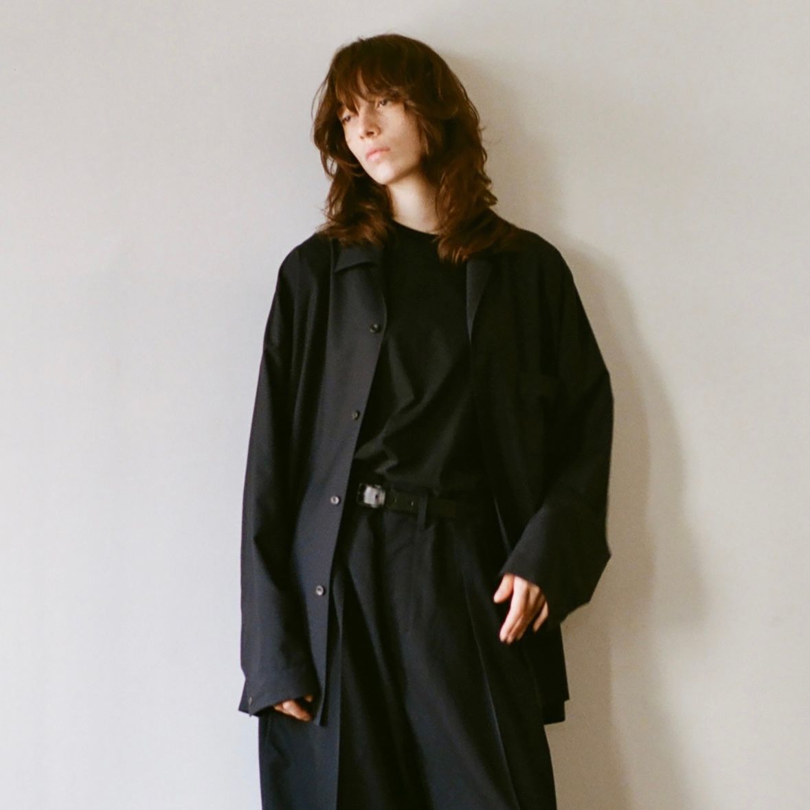 【残り一点】Wool Open Collar Shirt