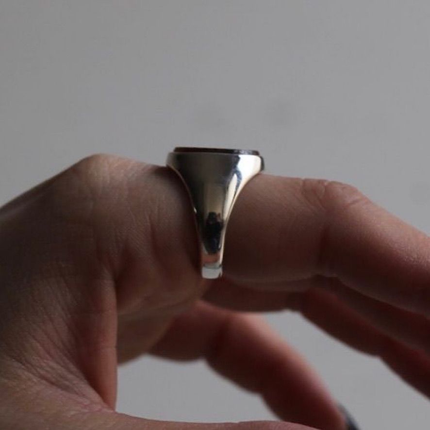 【残り一点】Signet Oval Ring L(TIGER EYE)