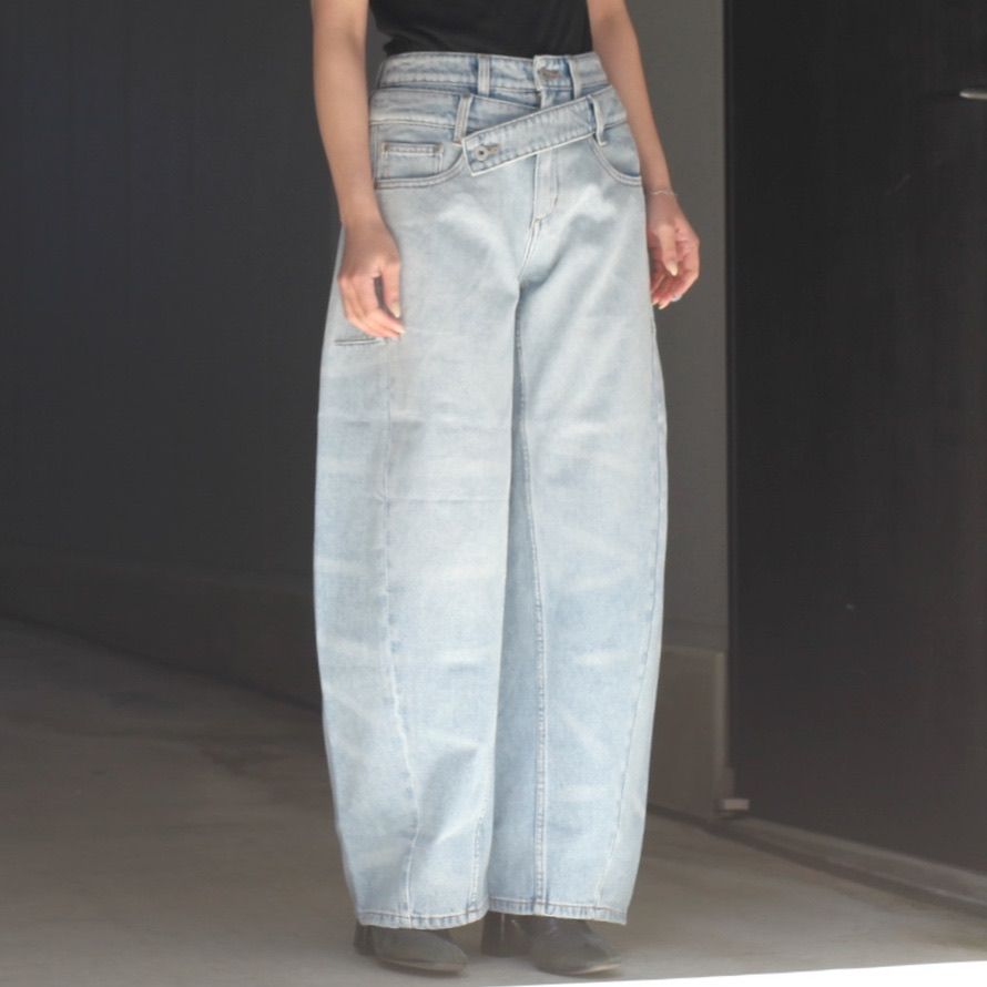 【残り一点】Double Waist Denim Trousers