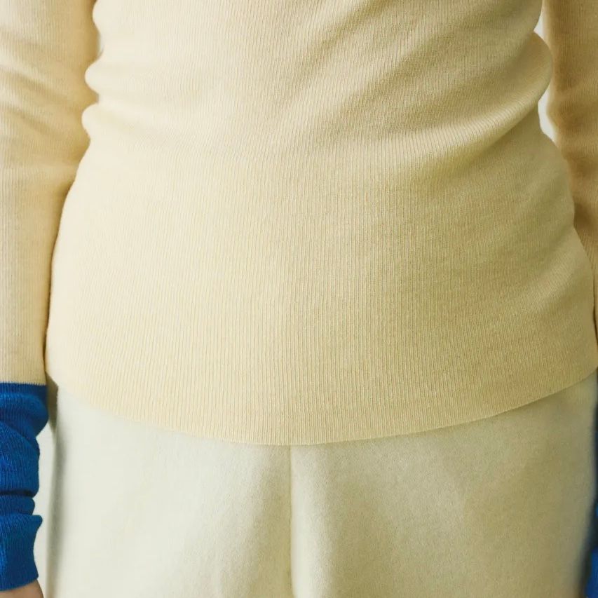 【残り一点】Bi Color Hem Knit Tops