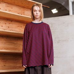 【残り一点】オーバーサイズボーダーL/S Tee