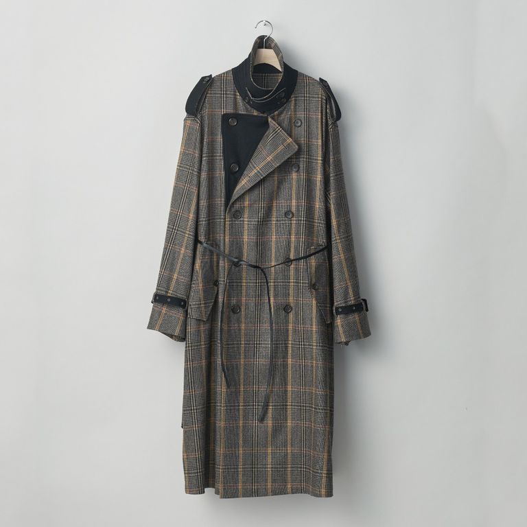 stein 22AW Oversized かすれる Trench Coat 