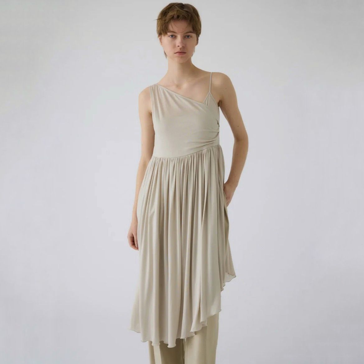 【残り一点】Drape Thin Gather Cami
