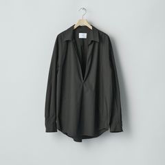 【再販売通知受付可能】Suvin Cotton Oversized Skipper Shirt