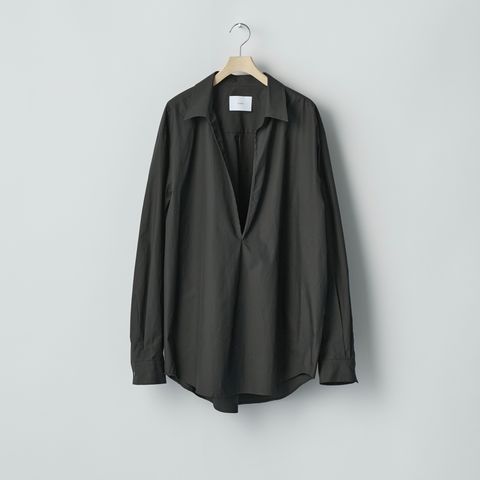 【再販売通知受付可能】Suvin Cotton Oversized Skipper Shirt