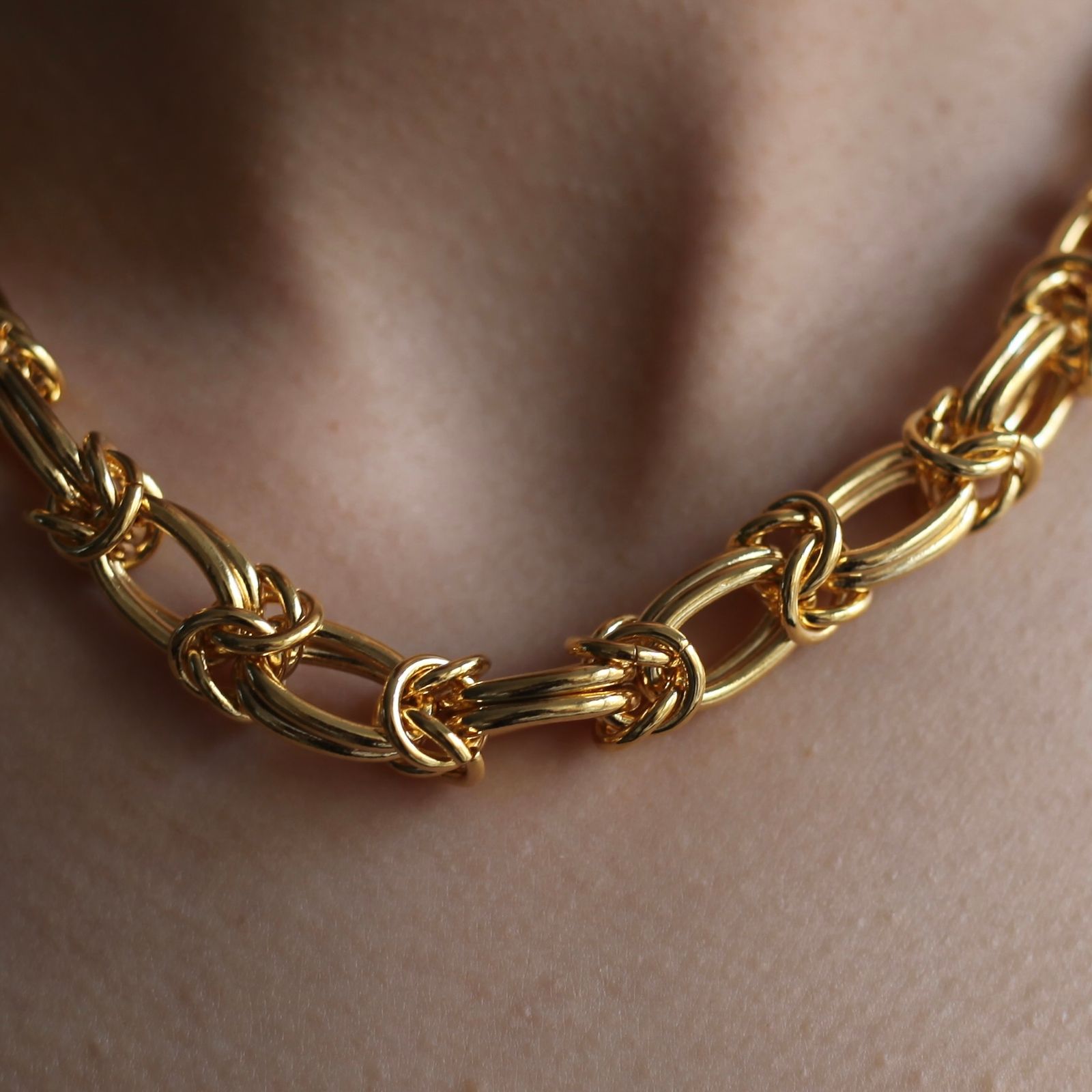 【残り一点】Braid Gold Chain Necklace