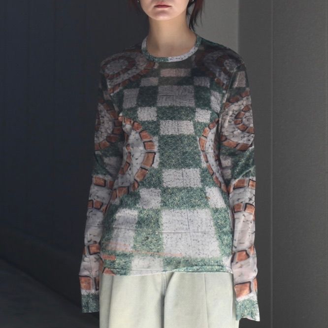 【残り一点】Graphic Mesh Top B