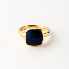 【お取り寄せ注文可能】Square Cabochon Pietersite Stone Ring
