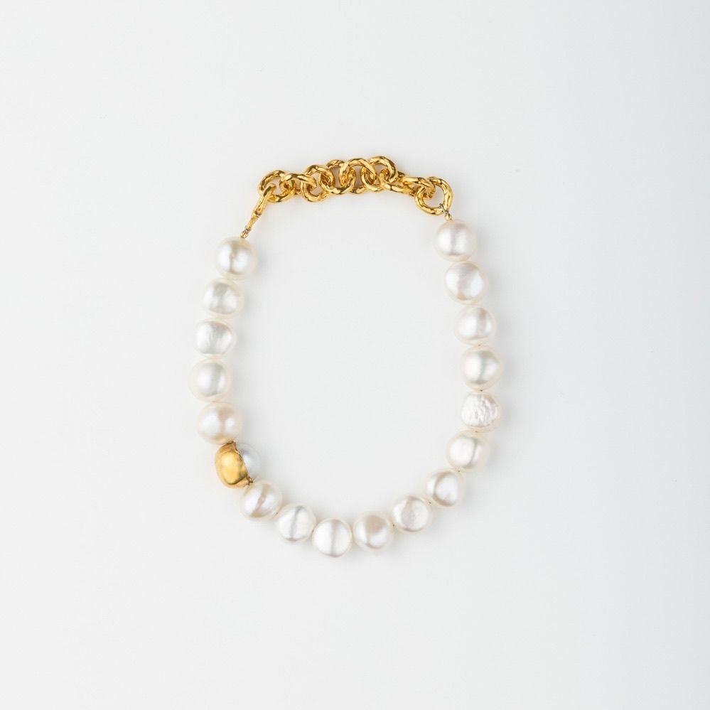 PREEK プリーク パール 2way ネックレス ブレスレット 黒 真珠 PREEK - 【お取り寄せ注文可能】Baroque Pearl 2way Bracelet