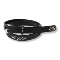 【残り一点】Studs Leather Narrow Long Belt