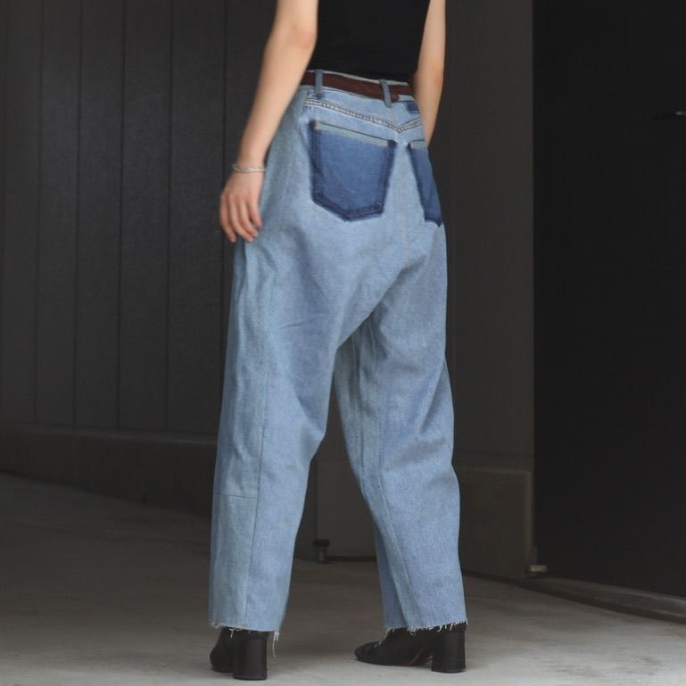【残り一点】Reconstructed Super Baggy Slacks Denim_2(M)