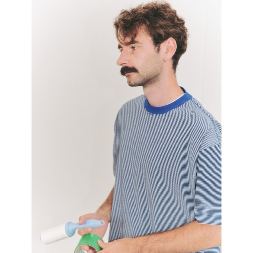 【残りわずか】Mercerization Border Wide S/S Tee