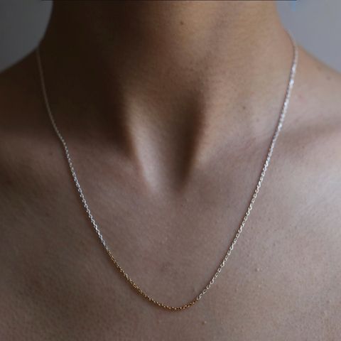 【お取り寄せ注文可能】Mix Chain Necklace(WHITE×GOLD)