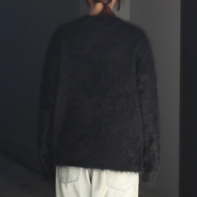 【残り一点】Cashmere Shaggy Knit Crew Neck LS