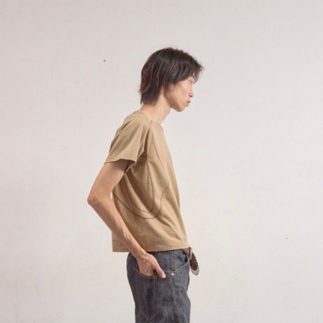 【残り一点】Panelled Half Sleeve T-Shirt