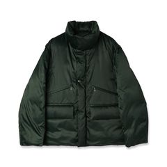 【残り一点】High Count Taffeta Removable Sleeve Down Jacket