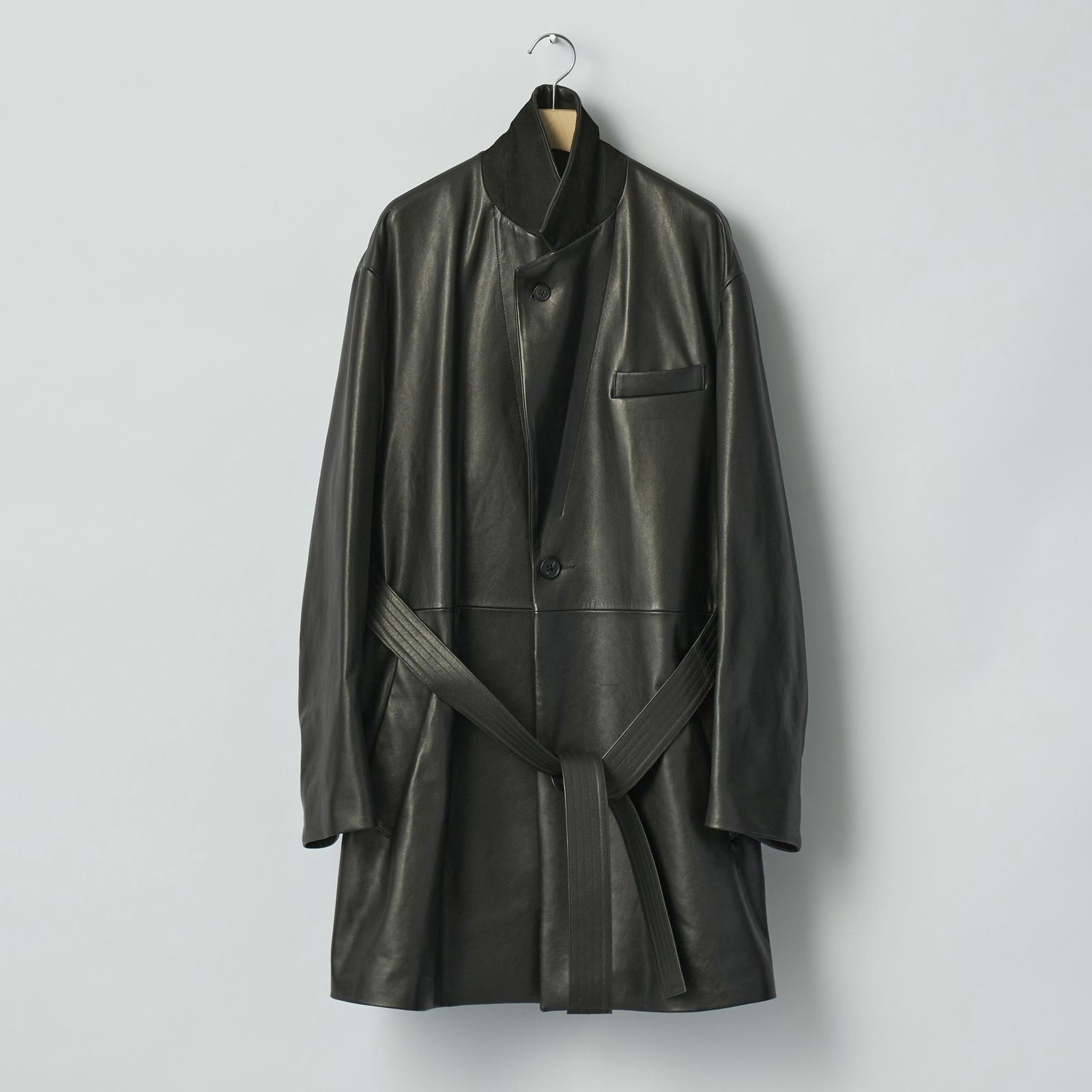 【残り一点】Lambs Leather Half Coat