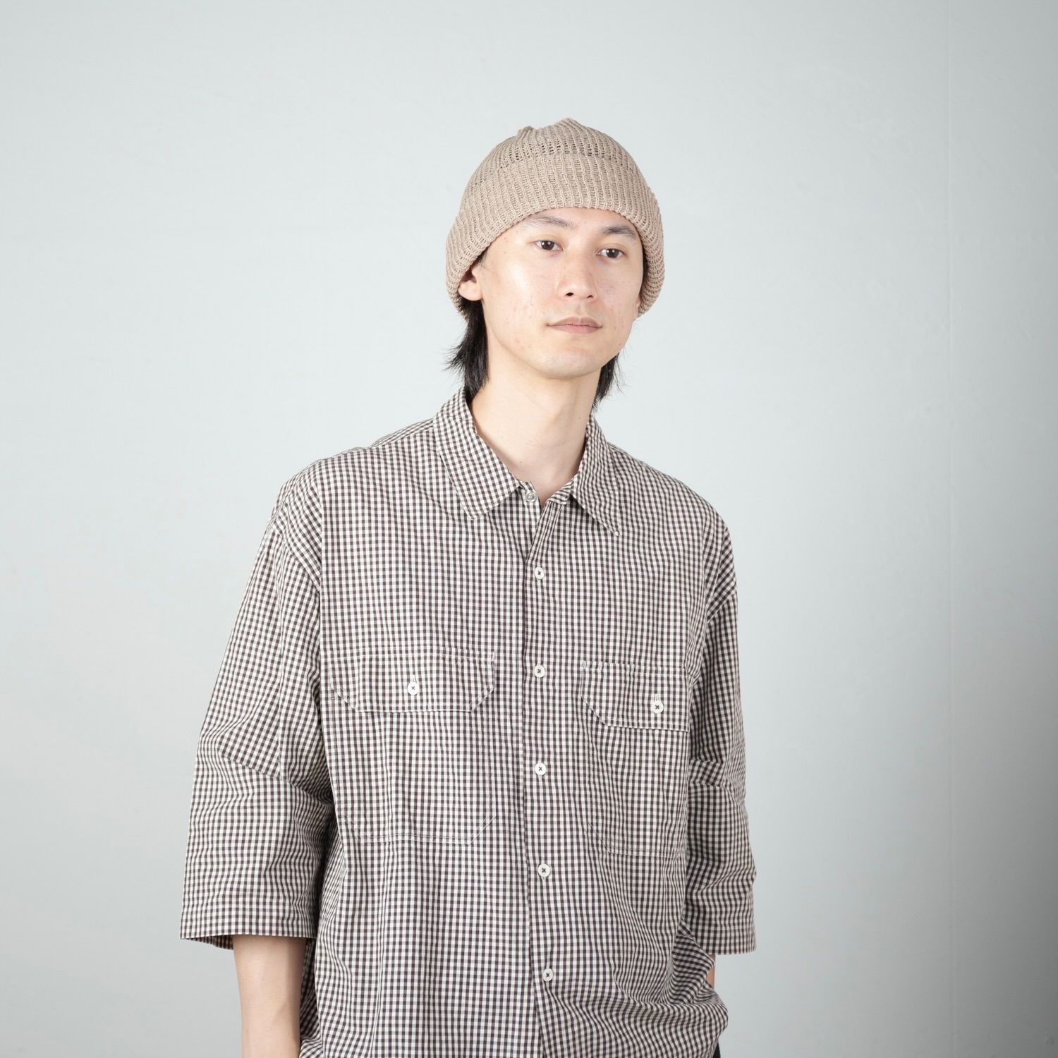 【残り一点】Sheer Mesh Short Knit Cap
