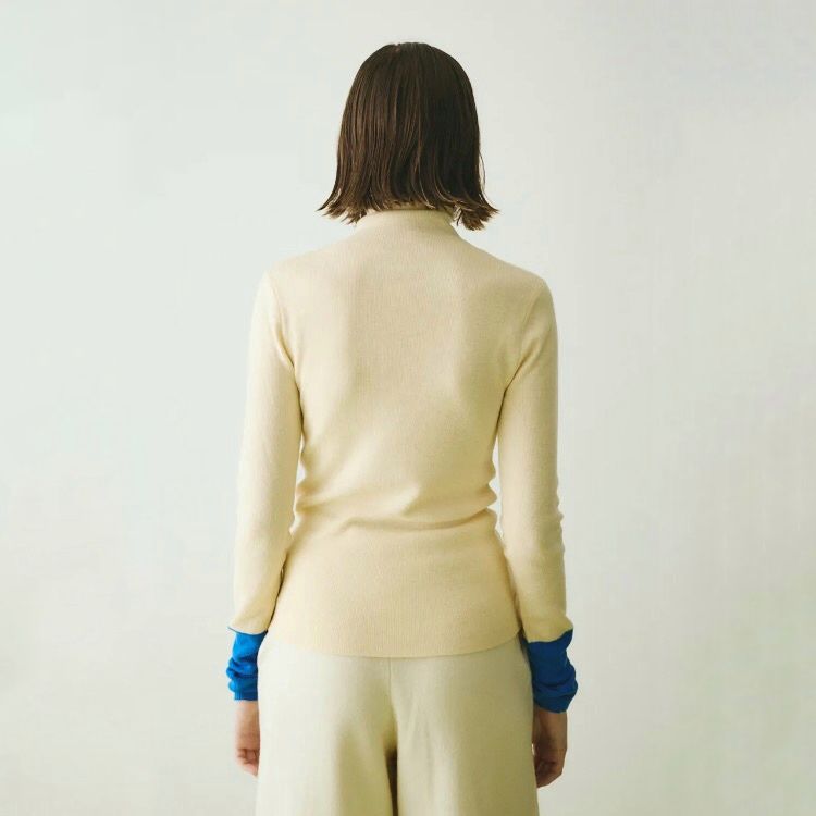 【残り一点】Bi Color Hem Knit Tops