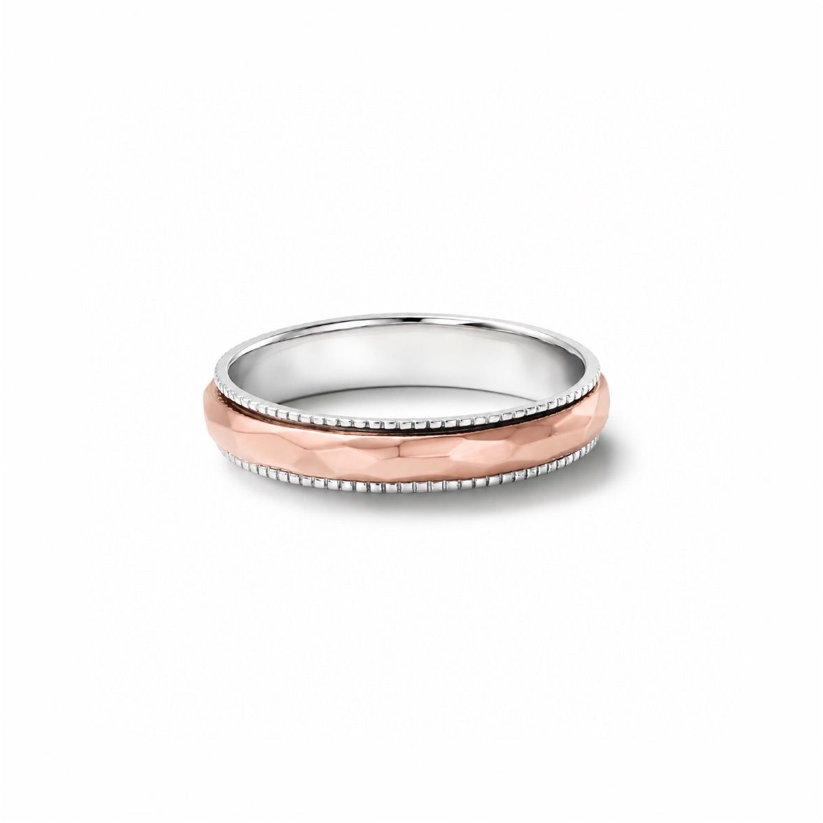 【お取り寄せ注文可能】Grain Crack Ring Combi(PLATINUM950 / K18 PINK GOLD)