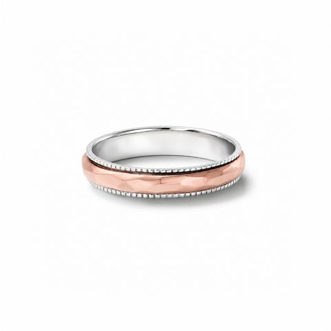 【お取り寄せ注文可能】Grain Crack Ring Combi(PLATINUM950 / K18 PINK GOLD)