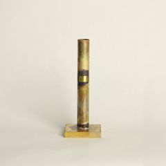 【お取り寄せ注文可能】Brass Cylinder Flower Vase