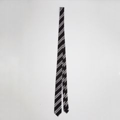 【残りわずか】Striped Silk Tie(BROWN)
